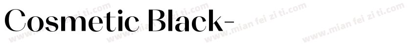 Cosmetic Black字体转换